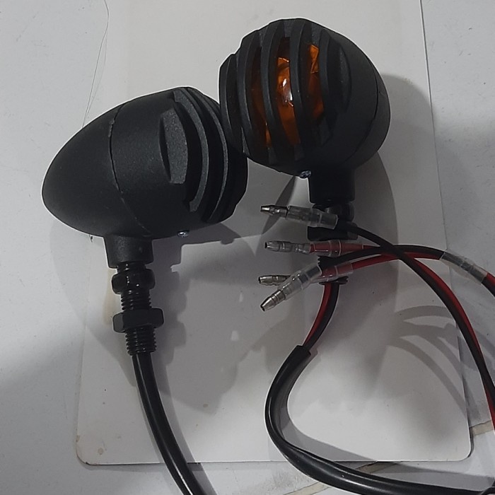 Lampu sein jeep - sen jeep mini bulat teralis classic universal - besi