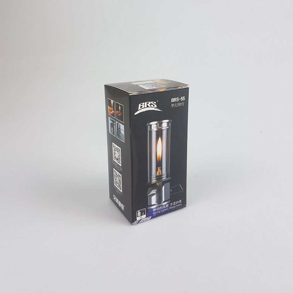 BRS Lampu Gas Lantera Camping Candlelight Windproof Lamp - BRS-55 ( Mughnii )