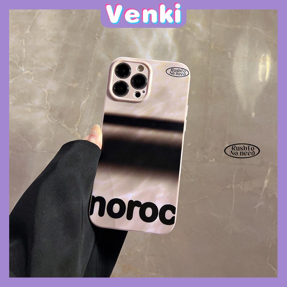 VENKI -For iPhone 11 iPhone Case Cream Glossy Soft Case TPU Shockproof Camera Cover Protection Simple Black Lines Compatible with iPhone 14 13 Pro max 12 Pro Max xr xs max 7 8Plus