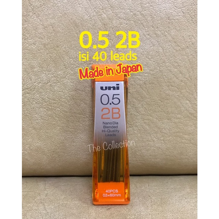 

ATK0524UN isi 40 leads JAPAN 0.5 2B isi pensil mekanik mitsubishi uni