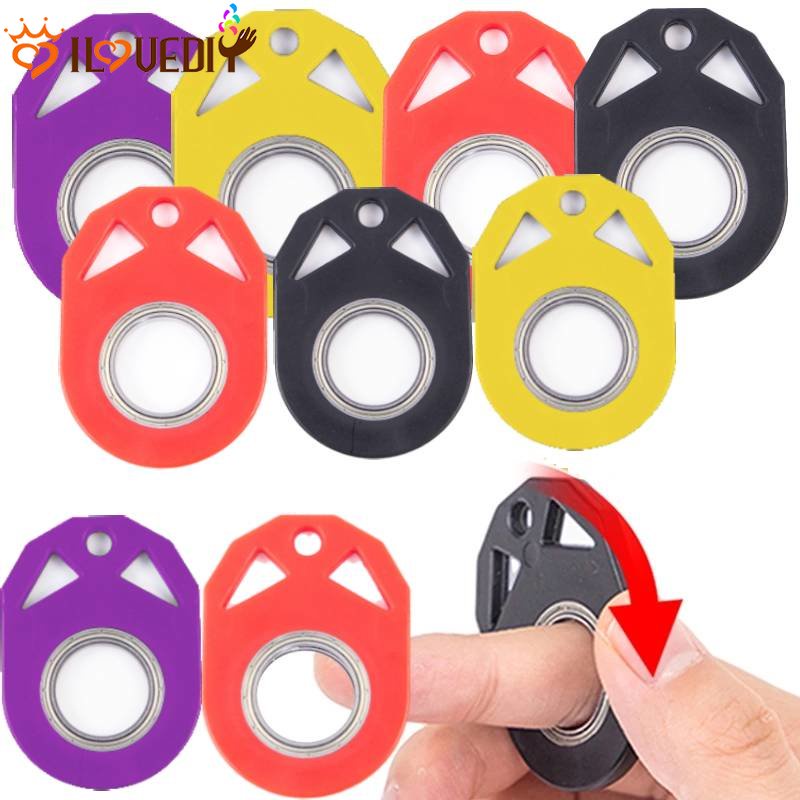 Antistress Finger Key Ring Kreatif Fidget Spinner Mainan Keychain Melepaskan Stress Finger Spinner Keychain Key Chain Spinner Tangan Spinner Mainan Anti-Kecemasan