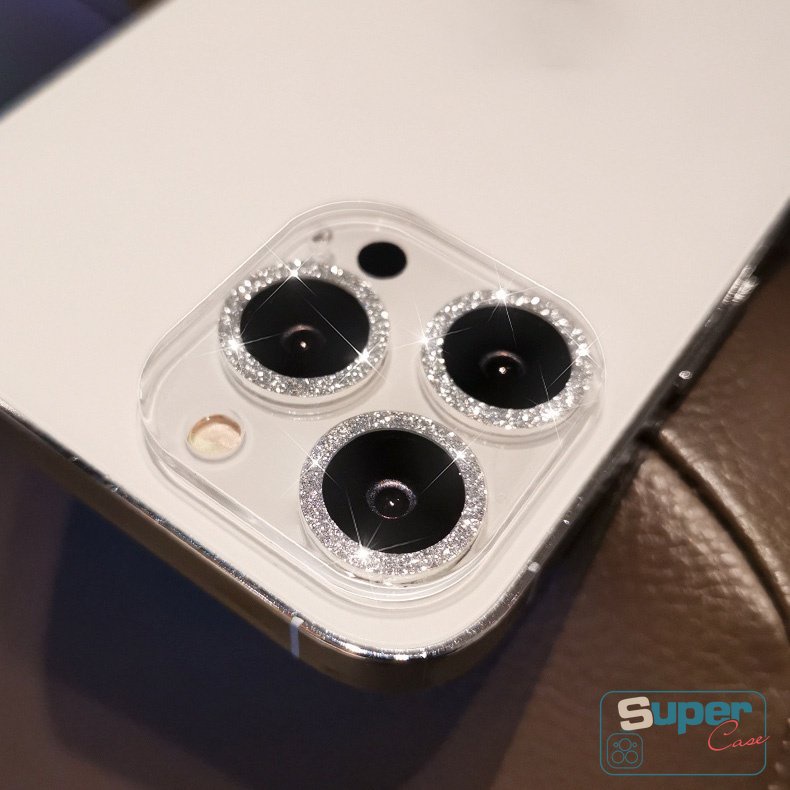 IPHONE Pelindung Layar Lensa Tempered Glass Kompatibel Untuk Iphone13 11 XR 12 14 Pro MAX 11 14 Pro Max13 Mini X XS MAX Romantis Langit Berbintang Berlian Pelindung Anti-fingerprint