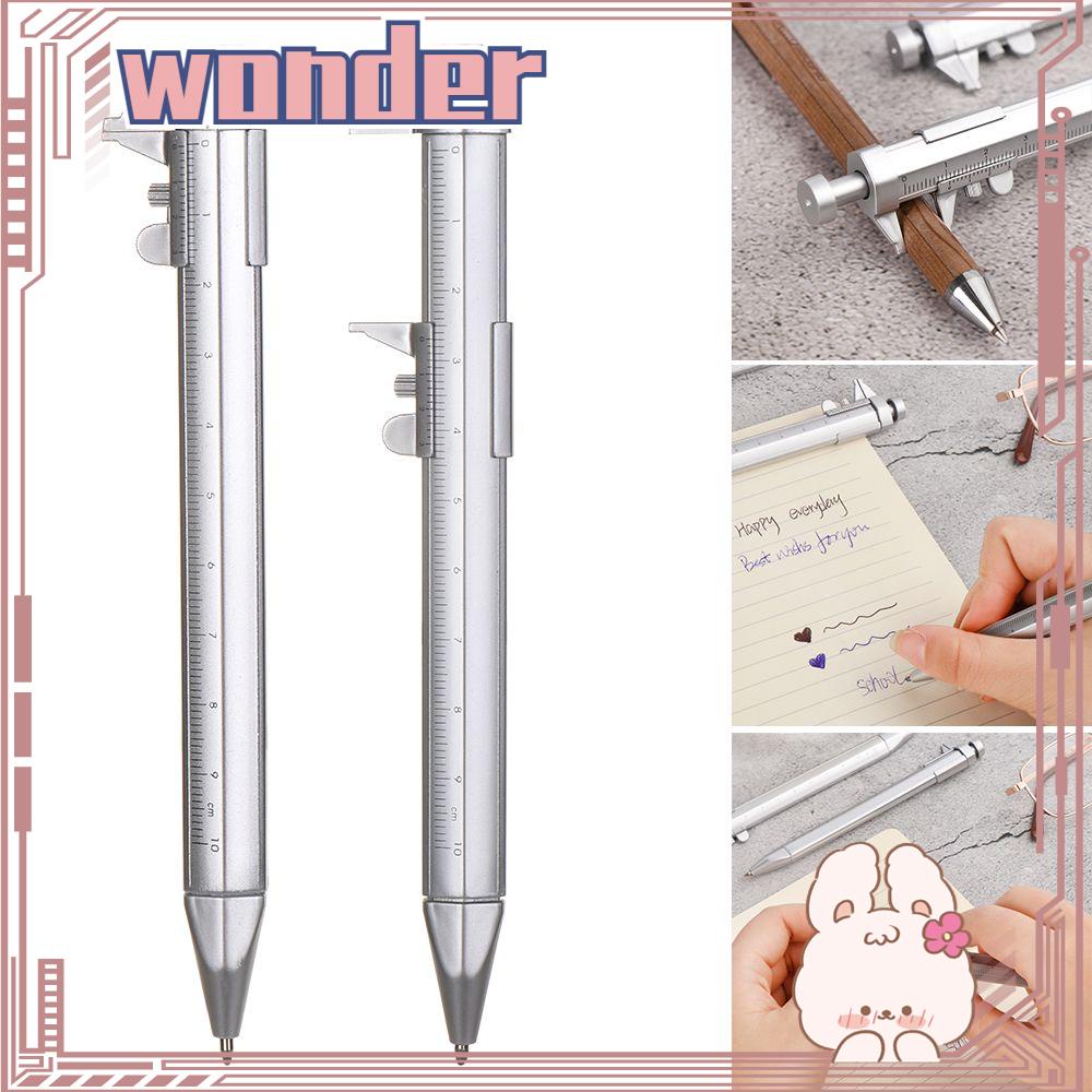 Wonder Vernier Calipers Pen Alat Tulis Berputar Penggaris Skala Unisex Multifungsi