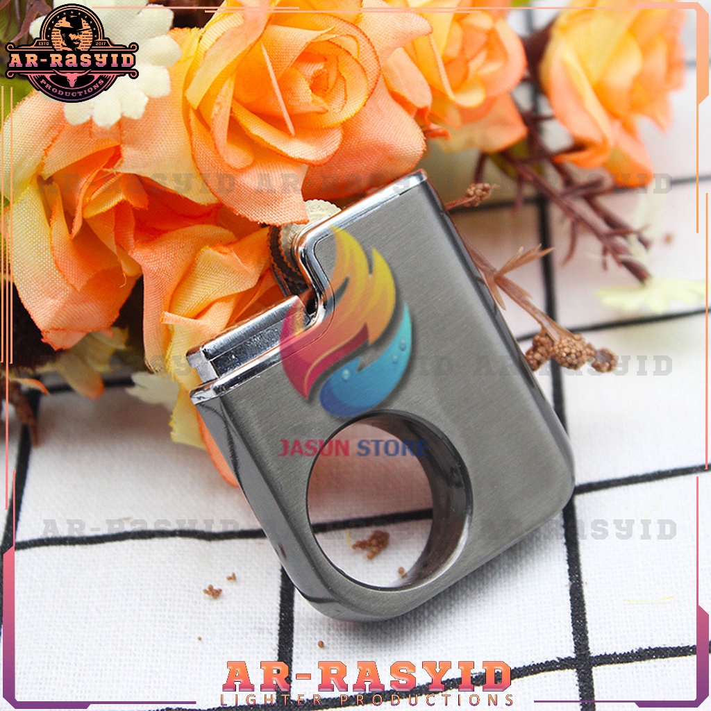 BISA COD! Korek Api Roda Api Gas Fun Ring Flame Lighter YC-310 TERBARU