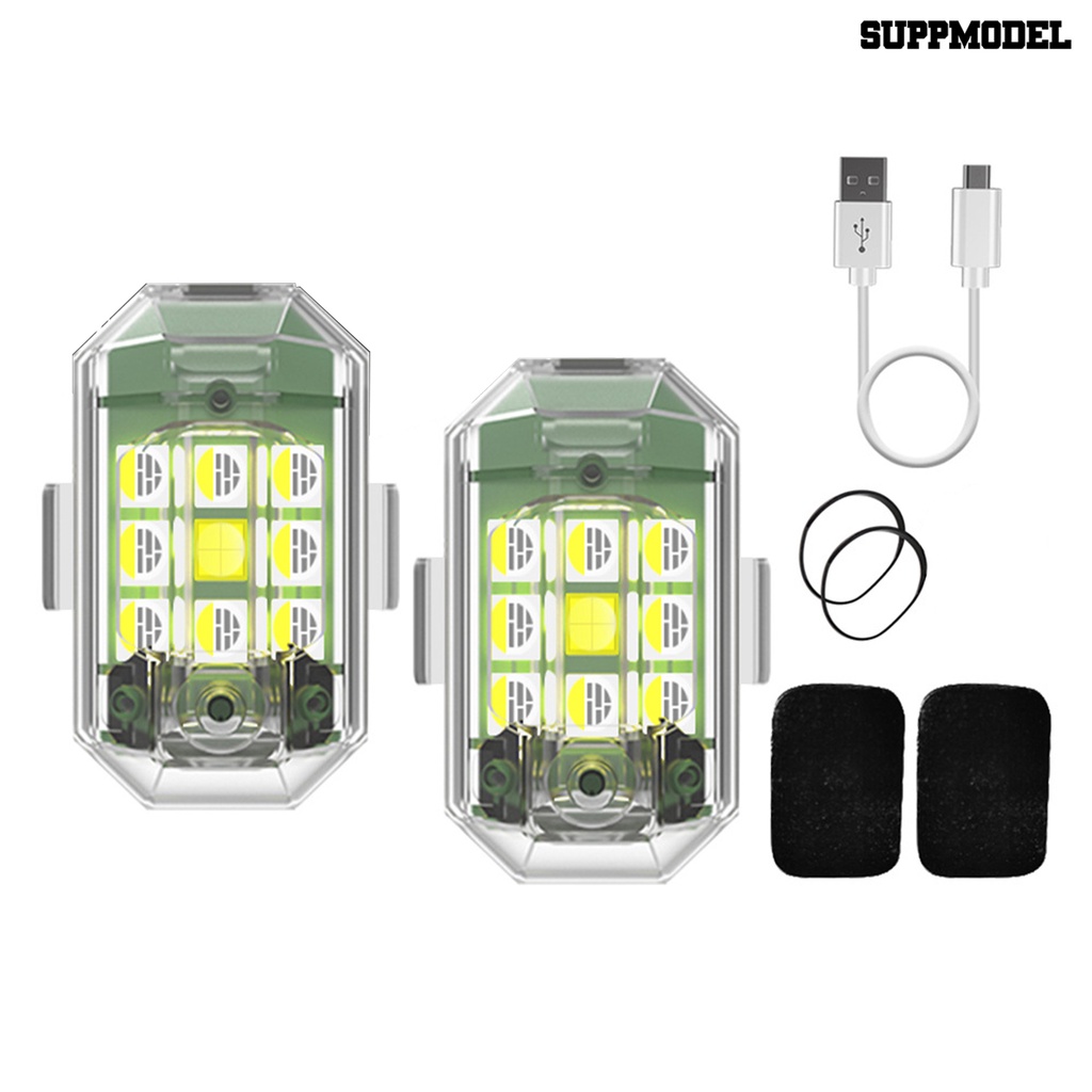 [SM Otomatis] Lampu Peringatan Berbagai Warna Cahaya Tekan Tombol Tahan Air Anti-Tabrakan Penerangan Nirkabel Tanpa Pemanas Outdoor Motor Club LED Strobo Light Party Favor