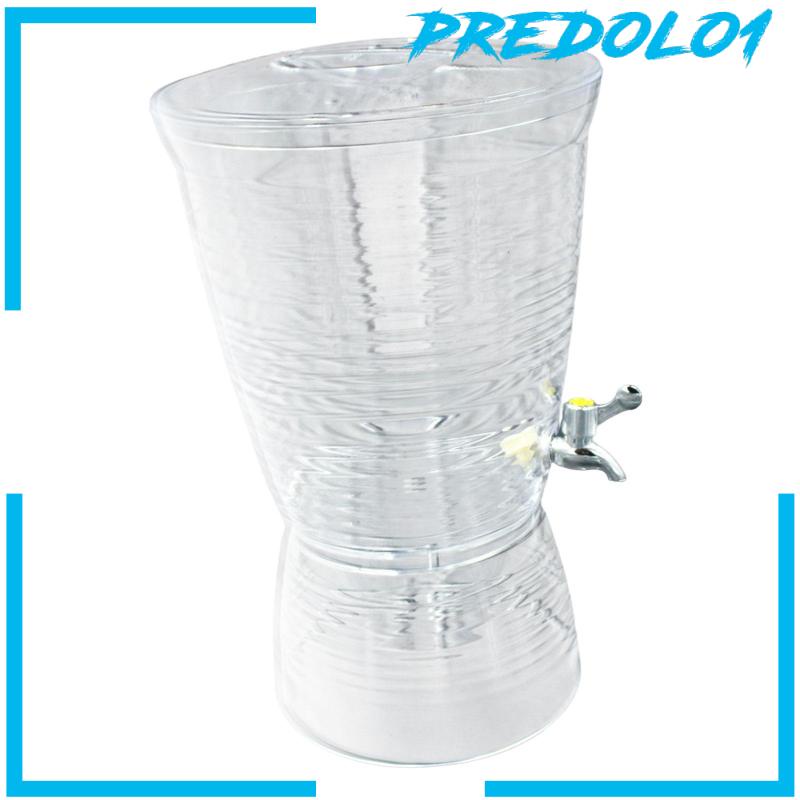 [Predolo1] Dispenser Minuman Dengan Kran Stainless Steel 10L with Cover Jug Kettle Bucket