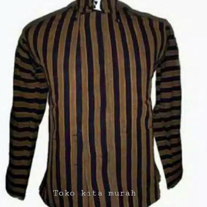 Lurik JV6V Baju adat Jawa Surjan Lurik / Baju Jawa sunan Kalijaga - baju lurik jawa ,.,.,.,,
