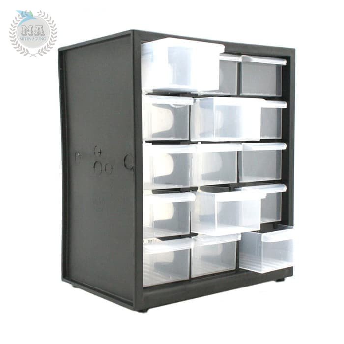 KENMASTER Rak Baut Serbaguna 15 Slot Laci Drawer Part Organizer