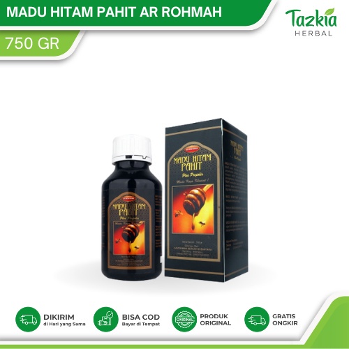 

Madu Hitam Pahit Ar Rohmah 750gr Plus Propolis mengatasi keluhan Diabetes melitus Asam Urat Tekanan Darah Tinggi Meningkatkan Daya tahan tubuh
