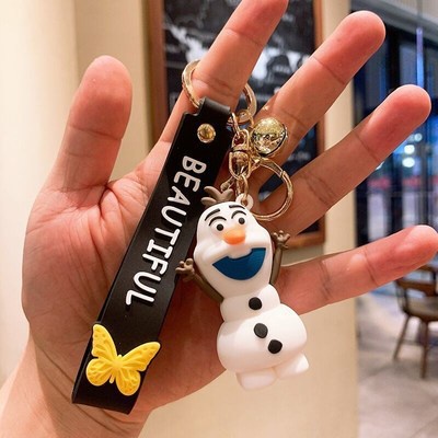 Hadiah Ulang Tahun Anak Perempuan 3D Lucu Kartun Anime Frozen Princess Universal Pendant Keychain Mobil Rumah Gantungan Kunci Untuk Tas Ransel Untuk Airpods Inpods 1 2 3 PRO 4 6 12 I12 i13 Pro4 pro6 Case