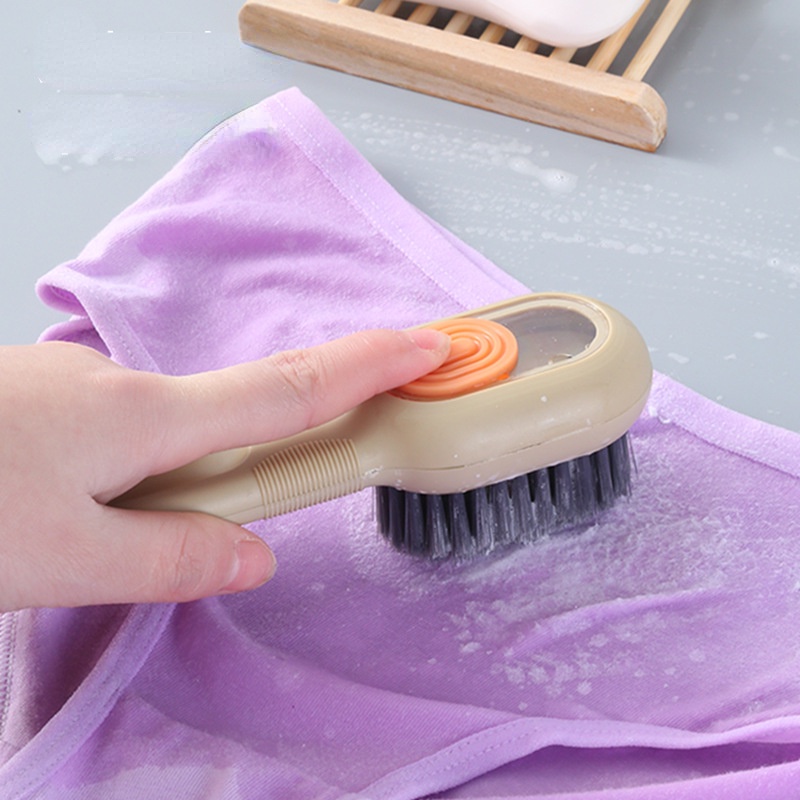 [Unggulan] Sikat Pembersih Pakaian Bulu Lembut Dapat Digantung Alat Penghilang Noda Pakaian Tembok Tanpa Usaha Wastafel Cuci Gadget Manual Isi Cairan Shoes Brushes