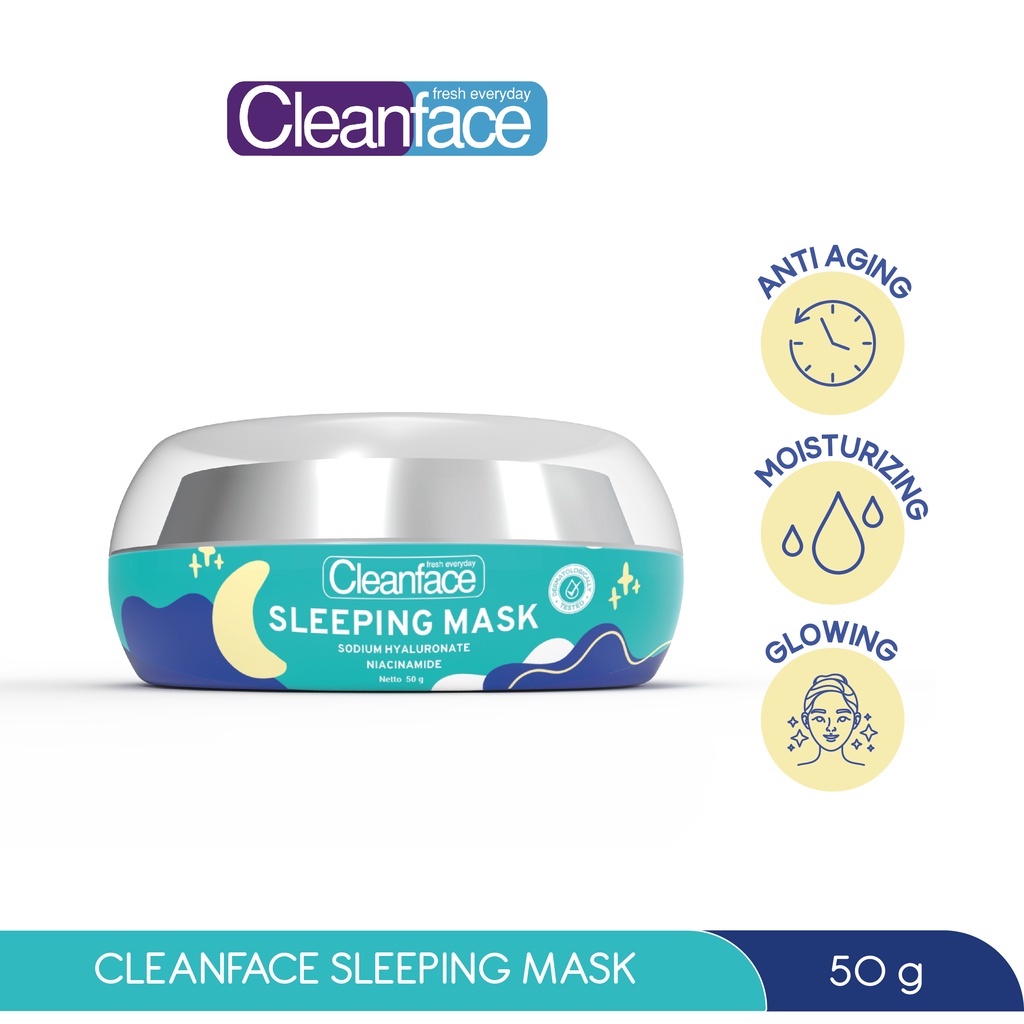 ★ BB ★ Cleanface Sleeping Mask 50gr-  Masker Wajah