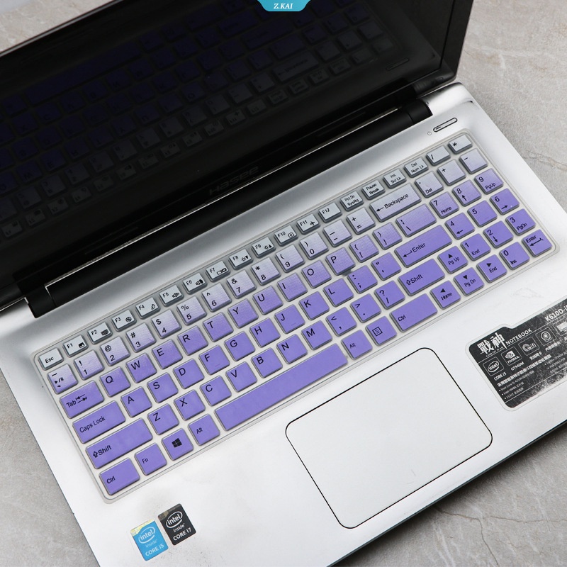 Cover Keyboard Komputer Untuk Model Shenzhou 15.6 Inch Ares Z7M-KP5GZ Core I5-8300H Silikon Warna Solid Tahan Air Pelindung Kulit Keyboard Komputer Penutup Debu [ZK]