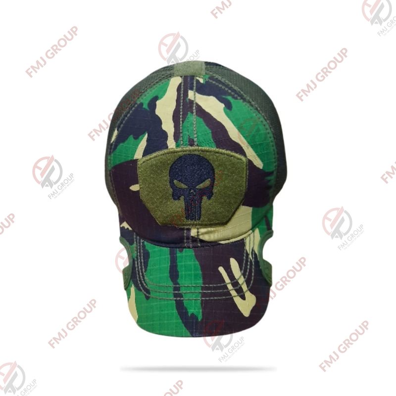 Topi Coak Tactical Punisher Premium / Topi Tactical Punisher Baseball Cap / Topi Baseball Coak Punisher - Loreng Malvinas