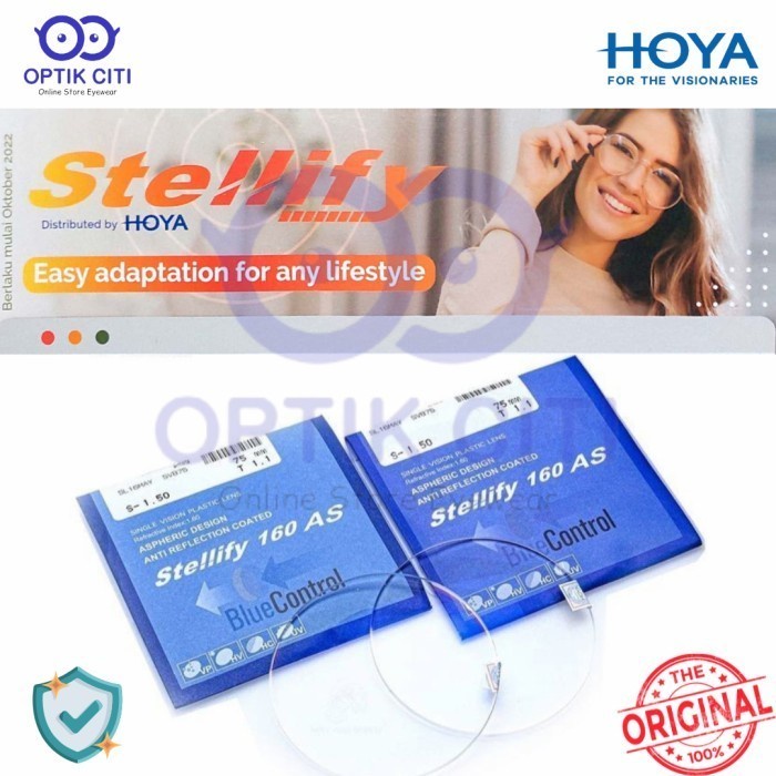 Lensa Kacamata Progresif Hoya Stellify 1.55 HVP Original