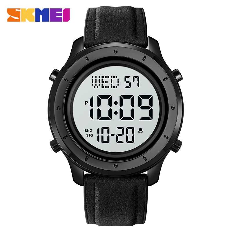 SKMEI Jam Tangan Digital Pria Strap Kulit - 1864
