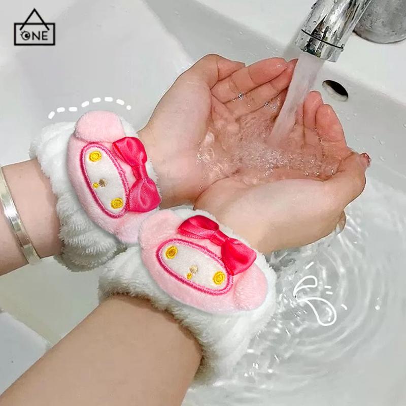 COD❤️Tali Rambut Kartun Lucu.Cuci Muka.Gadis Tali Pergelangan Tangan Tali Pergelangan Tangan Tahan Air Penyerap Air-A.one