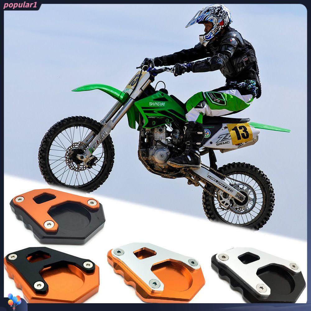 Populer Foot Extension Magnifying Pad Bagian Motor Side Stand Penyangga Kaki Side Kick Stand Untuk Ktm1290 1050 1190 ADV