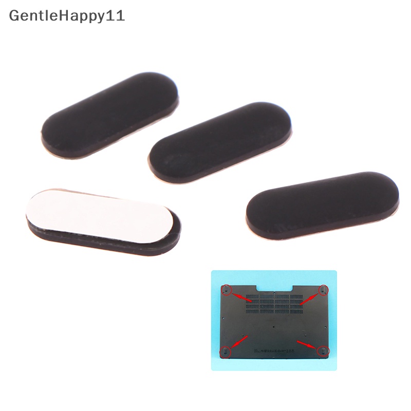 Gentlehappy 4pcs/set Untuk Dell E5440 E5450 E5250 E5540 E5550 E5270 Alas Kaki Shell Bawah id