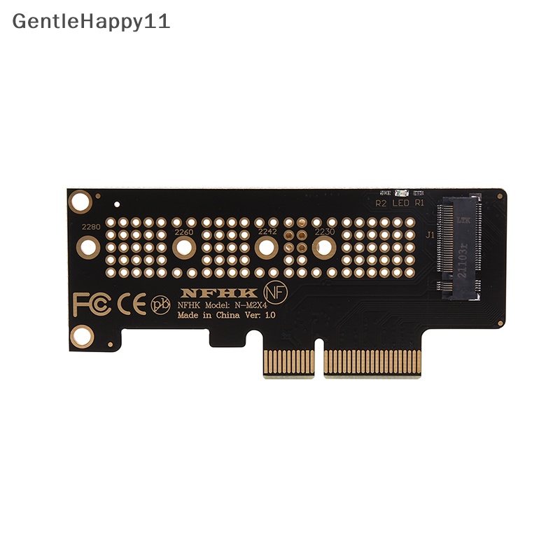 Gentlehappy NVMe PCIe M 2ngff SSD to adapter card PCI express x 4sampai M.2 Kartu Dengan bracket id