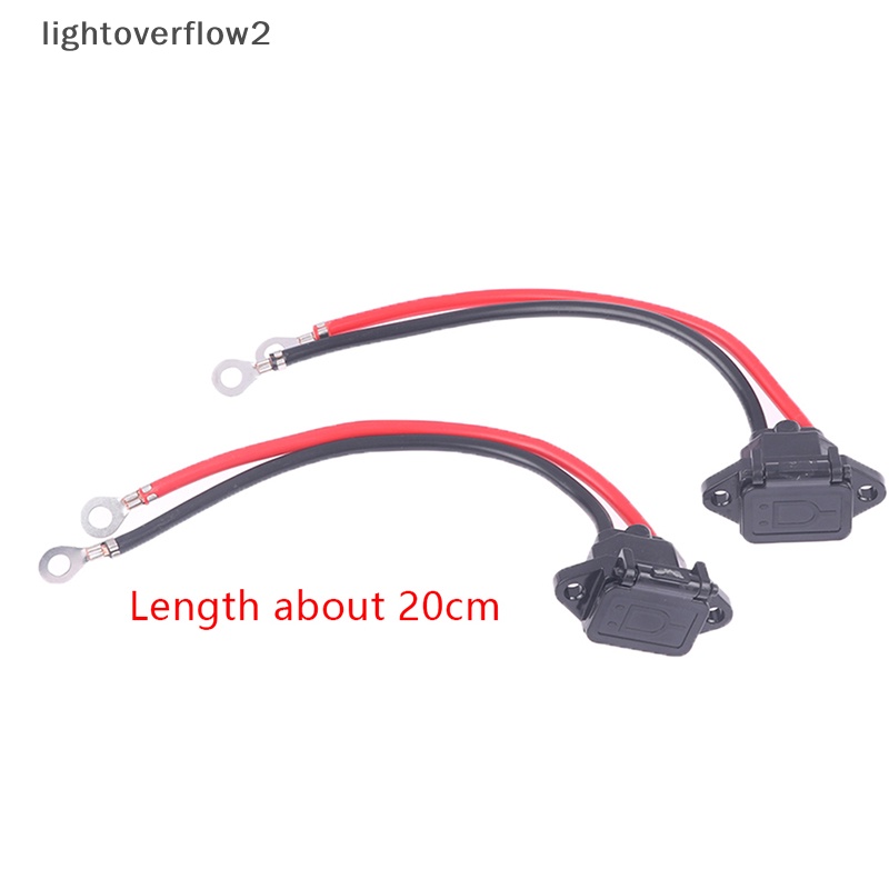 [lightoverflow2] 1set Colokan Pengisian Asam Timbal Sepeda Listrik Kapasitas Besar Lithium Pack Standard Discharge Port Charging Socket [ID]