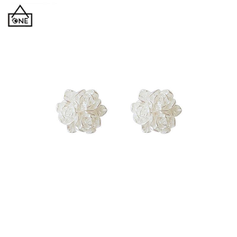 COD❤️Anting-anting 925 Desain Sterling Silver Fashion Rose Anting-anting Premium Merasa Temperamen-A.one