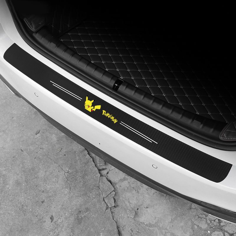 Strip Pelindung Bagasi Mobil rear trunk doorsill Kartun Lucu universal Papan Penjaga Belakang Tabrak Dan Gores strip Stiker Pelindung