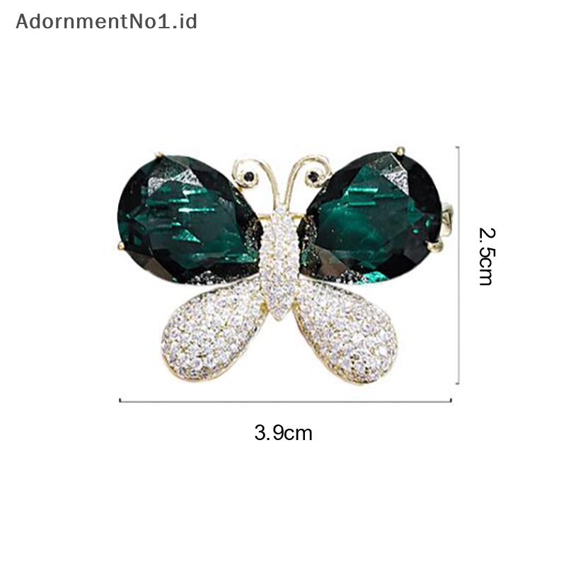 [AdornmentNo1] Bros Serangga Vintage Butterfly Brooch Pin Perhiasan Untuk Wanita Aksesoris Hadiah Aksesoris [ID]