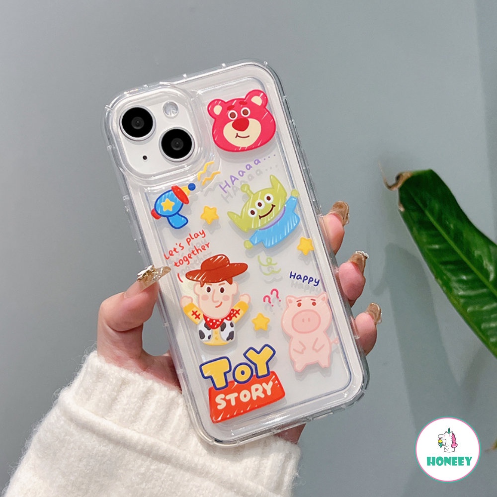 IPHONE Case Karakter Toy Story Kartun Untuk Iphone13 12 11 Pro Max 14 Pro Max Plus X XR Xs6 7 8 Plus G Soft Clear Back Cover