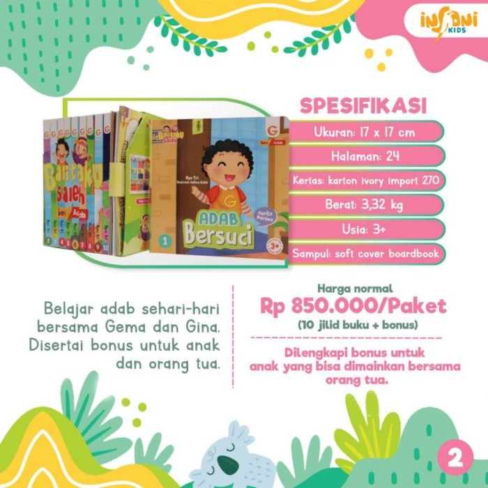 Boardbook Balitaku Saleh SERI ADAB - Gema Insani Press
