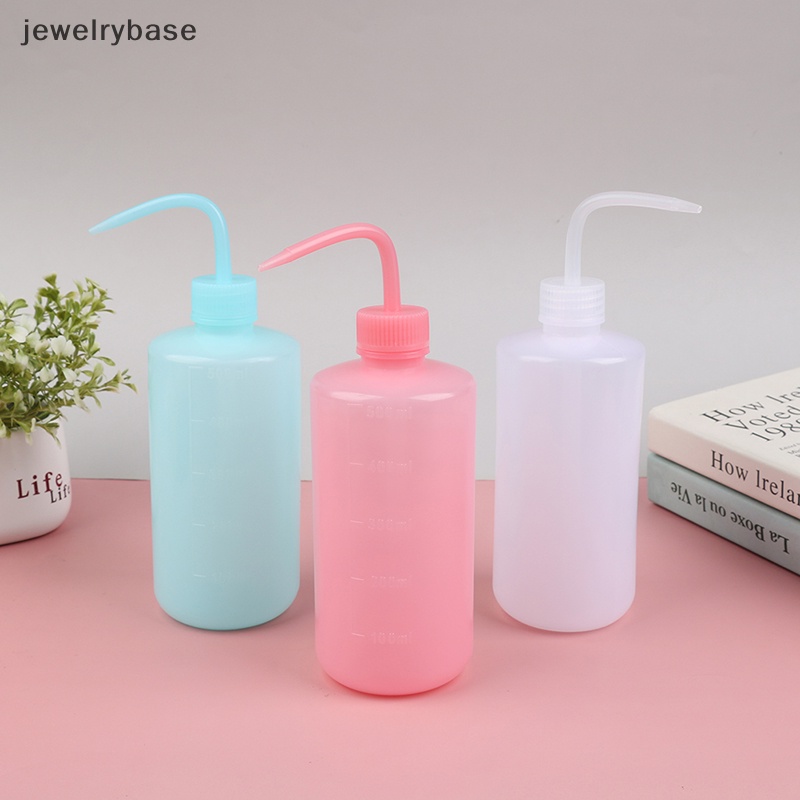 [jewelrybase] 1pc 500ml Curved Pot Wash Clean Sabun Plastik Lab Cuci Pencet Diffuser Botol Butik