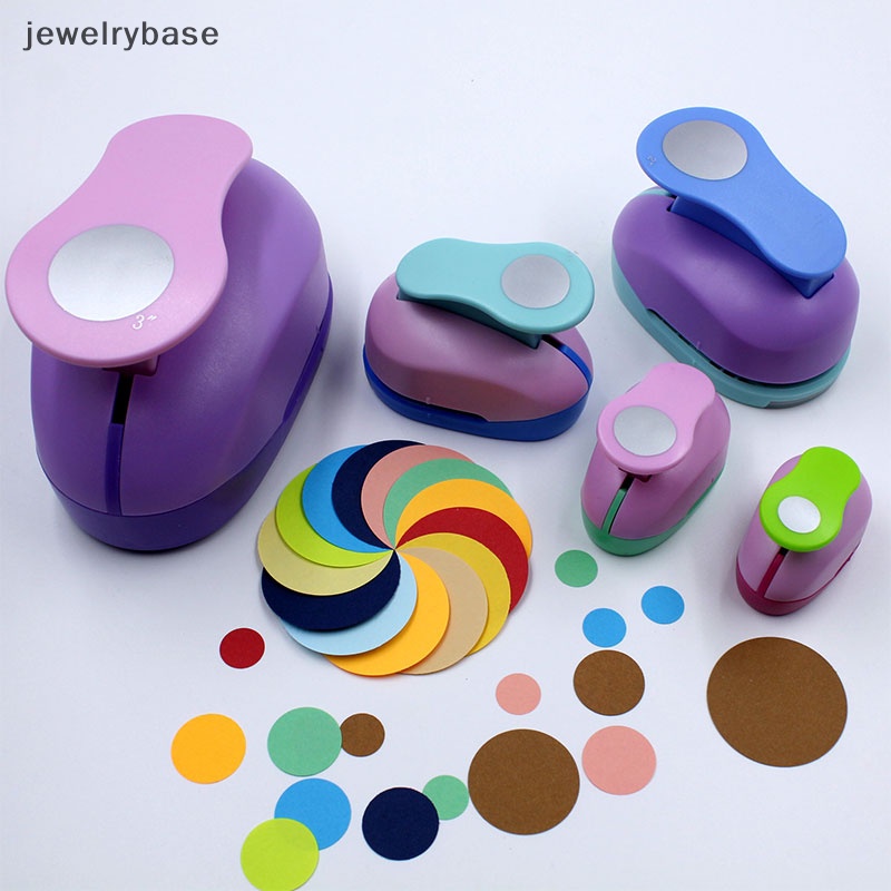 [jewelrybase]9 /16/25mm Lingkaran Bulat Lubang Pukulan DIY Buatan Tangan Kertas Scrapbooking Pemotong Alat Butik