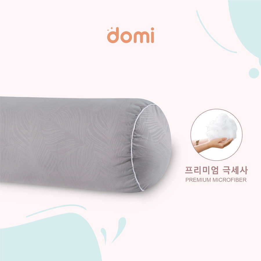 Domi Bantal Guling Korean Microfiber Grey / Pillow Bantal Guling Microfiber Bantal Guling Premium Bantal Guling Domi Premium