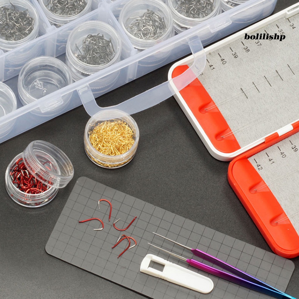 Bo-fishing Kotak Kait Transparan Desain Grids Reusable Profesional Ruang Besar Memancing Aksesoris Organizer Untuk Memancing