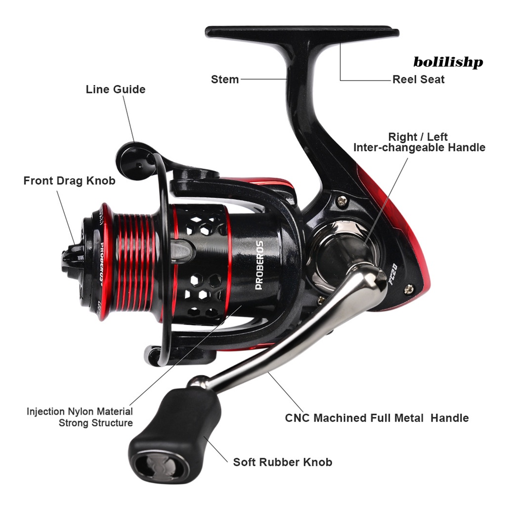 Bo-proberos Spinning Reel 3BB 11KG KN 5.1: 1ultra-light Halus High-speed Metal Long Casting Sea Fishing Wheel Alat Pancing