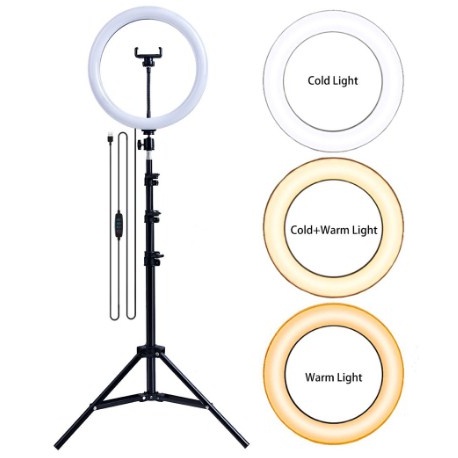 Paket Komplit Ring Light 26cm Plus Tripod Tripot 210cm