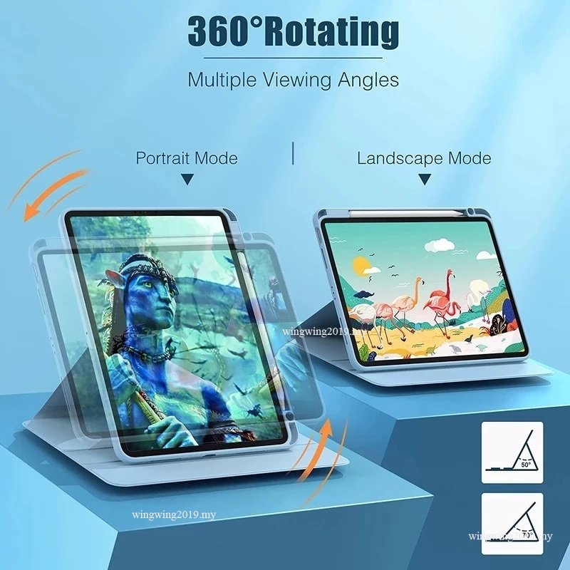 Untuk Xiaomi Pad5 6 Pro 11inch 12.4inch 360° Casing Horizontal Dan Vertikal Berputar Untuk Xiaomi MiPad 5 5 Pro 11&quot;Redmi Pad 10.61 Inch Flip PU Leather Clear Cover