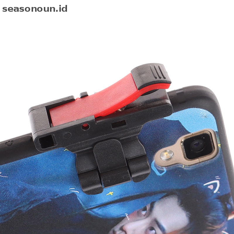 Seasonoun Gaming Trigger Mobile Phone Shooter Aim Controller Pemicu Game Untuk Smartphone.