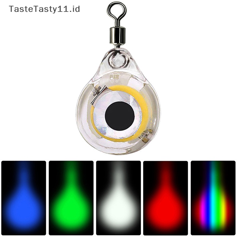 Tastetasty Deep Water Drop LED Lampu Pancing Bentuk Mata Kedip Cumi Fishing Lure Light.