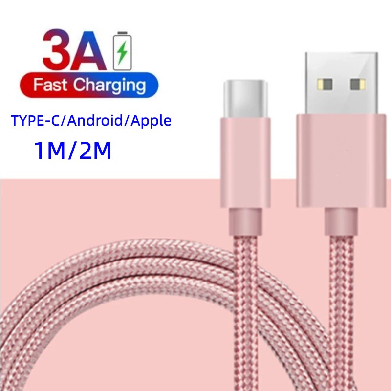 Kabel Usb Tipe-C 3A Kabel Pengisian Cepat Untuk iPhone Samsung S22 Android Cable Usb Tipe C Kabel Data Sync Kabel Data Usb Oneplus