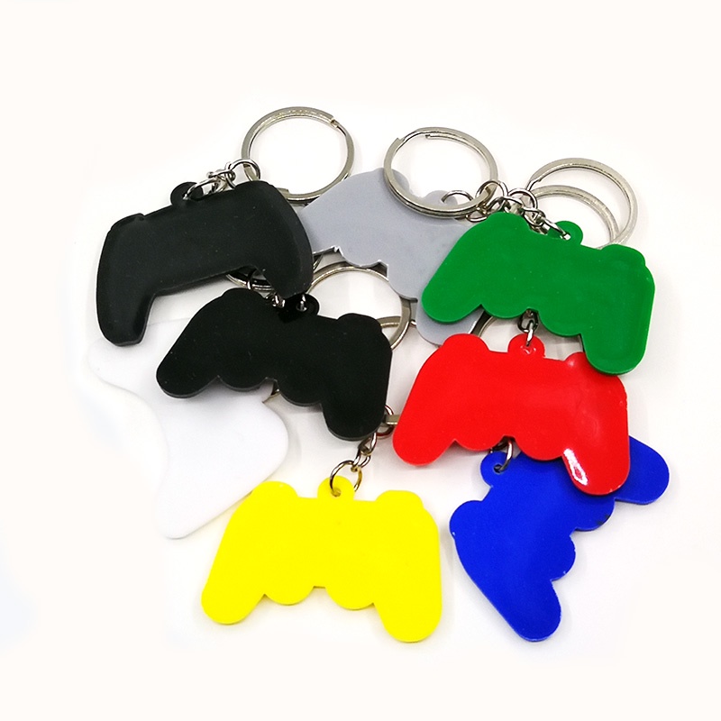 1 Pcs PVC Gaya Baru Mesin Game Gantungan Kunci Keyring Lucu Gamepad Joystick Gantungan Kunci Gantungan Kunci Tas Mobil Gantung Cocok Pria Cowok keys