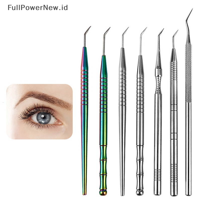 Power 1Pc Stainless Steel Eyelash Perm Lifg Alat Batang Pembersih Logam Alat Makeup ID