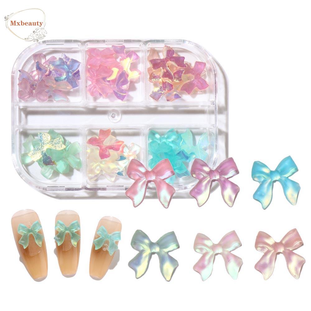 Mxbeauty Aurora Dekorasi Nail Art 3D Fashion Resin DIY Kuku Kuku Ornamen Kristal Manikur Aksesoris