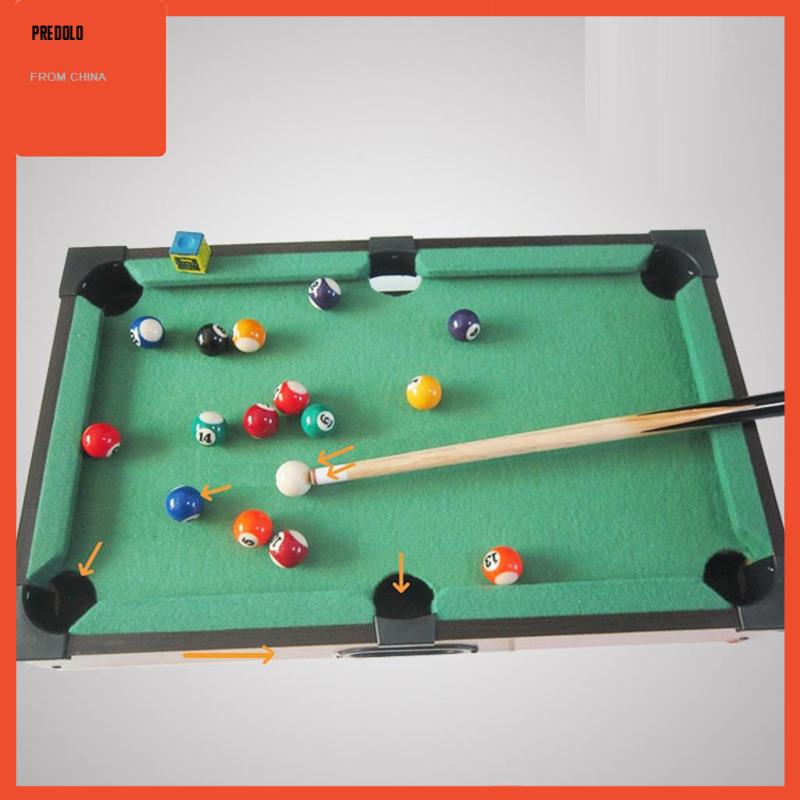 [Predolo] Set Meja Kolam Renang Kayu Solid Tabletop Billiard Kapur Anak Dewasa Board Game