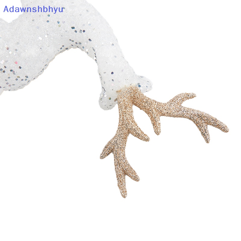 Adhyu Natal Kristal Rusa Putih Flash Cake Dessert Decor Forest Elk Kids Merry ID