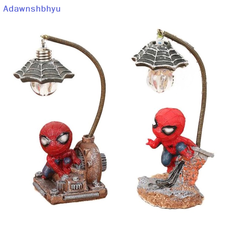 Adhyu Spiderman Anime Kartun Figure Boneka Anak Super Hero Spider Man Lampu Malam Mainan Anak Hadiah Dekorasi Rumah Hiasan ID