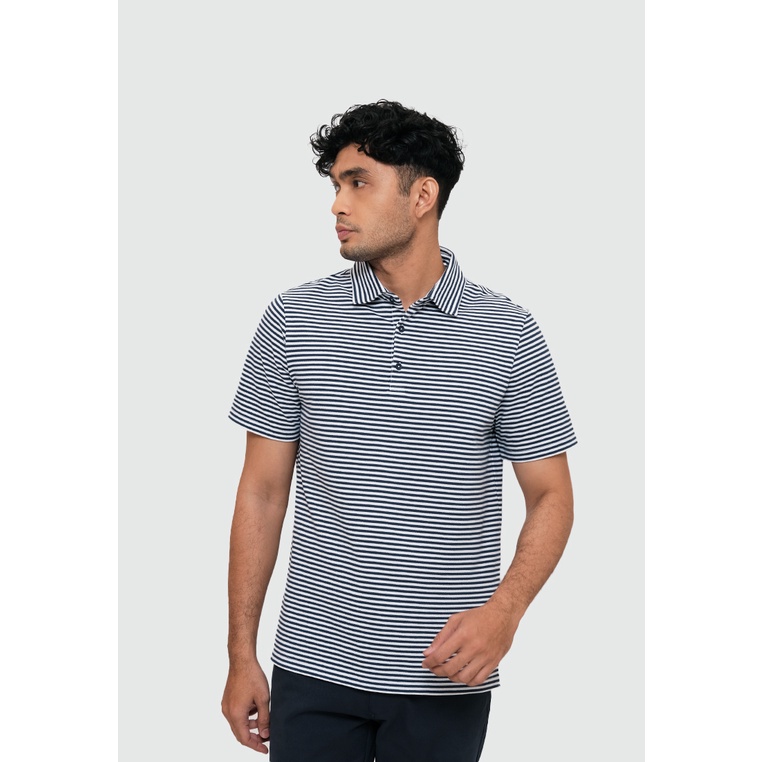 MOC Kaos Polo Lengan Pendek CLAUDE-NAVY