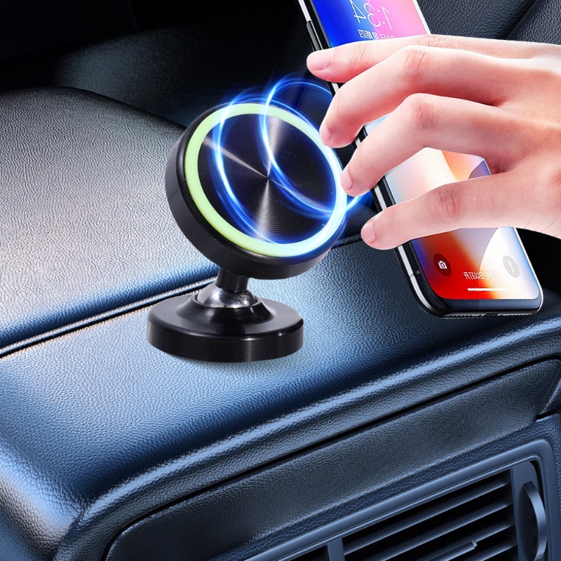 Holder Handphone Magnet Noctilucent Portable /360° Bracket Ponsel Magnet Papan Kontrol Mobil Universal Sudut Adjustable