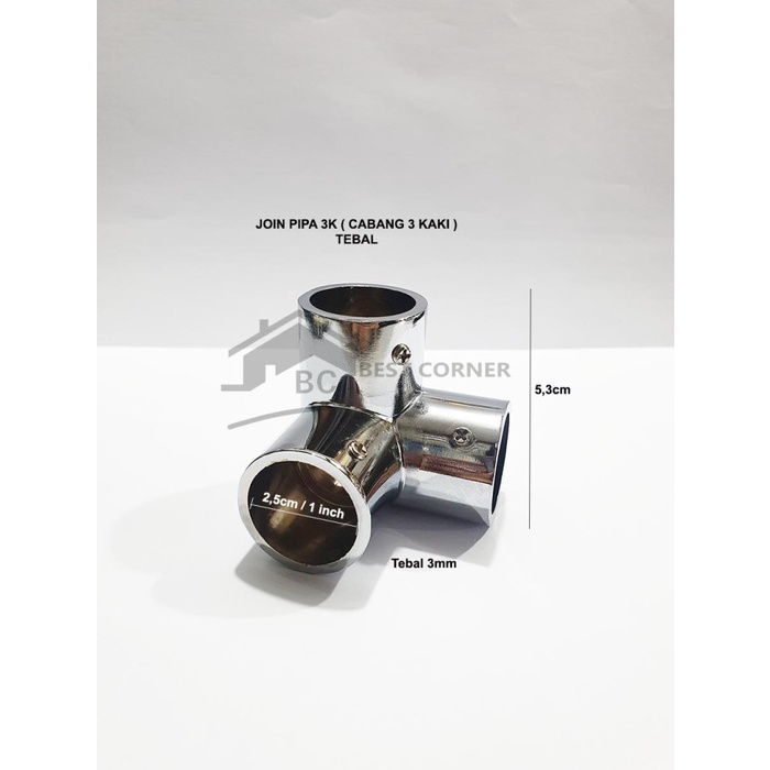 Join Pipa / Sambungan Pipa 3 Cabang 1 Inch