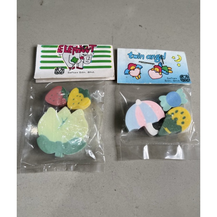 

penghapus pensil bentuk bunga / payung set isi 3 satuan -Zilong